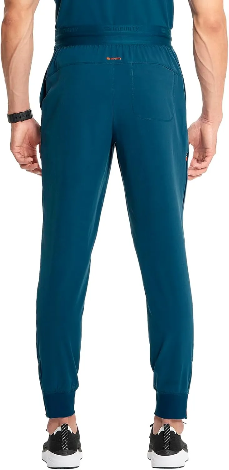 Infinity Cherokee Men's Scrub Jogger Pants, Pull-on Mid Rise with 4 Pockets Interior Drawstring IN204A