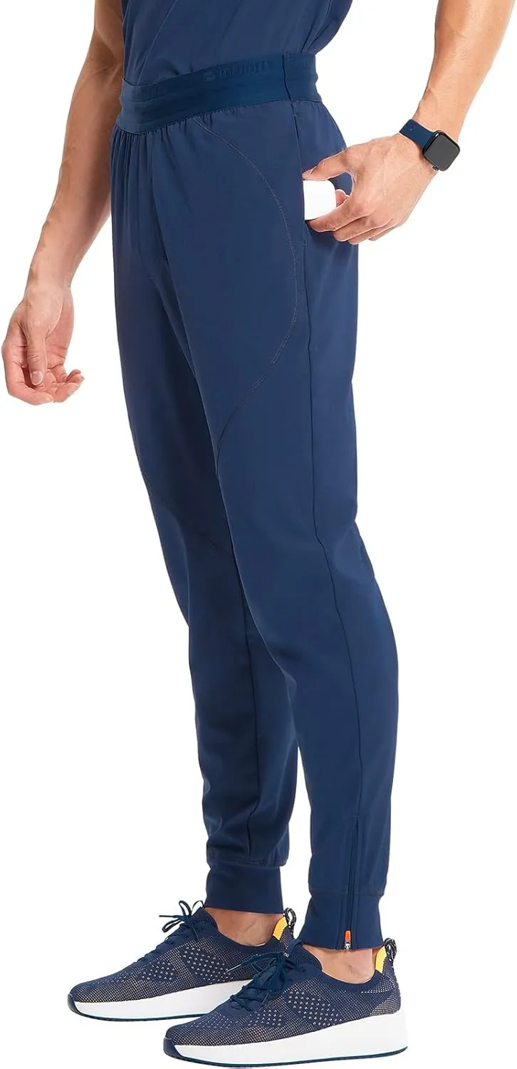 Infinity Cherokee Men's Scrub Jogger Pants, Pull-on Mid Rise with 4 Pockets Interior Drawstring IN204A