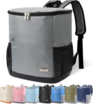 Insulated Cooler Backpack Outdoor - Leak Proof Backpack Cooler 30 Cans, Waterproof Lightweight Cooler Bag for 12h Hot/Cold Retention - Soft Cooler for Travel, Camping, Beach, Lunch
