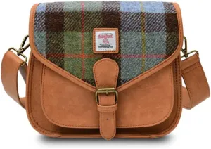 Islander Women Saddle Bag Harris Tweed & PU Leather