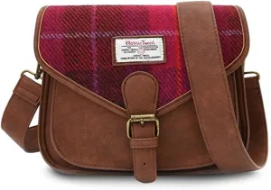 Islander Women Saddle Bag Harris Tweed & PU Leather