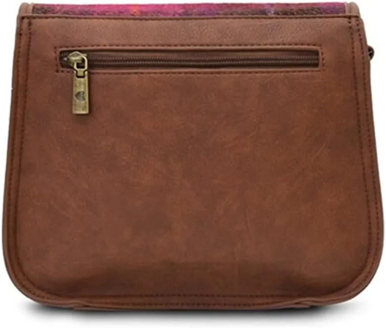 Islander Women Saddle Bag Harris Tweed & PU Leather