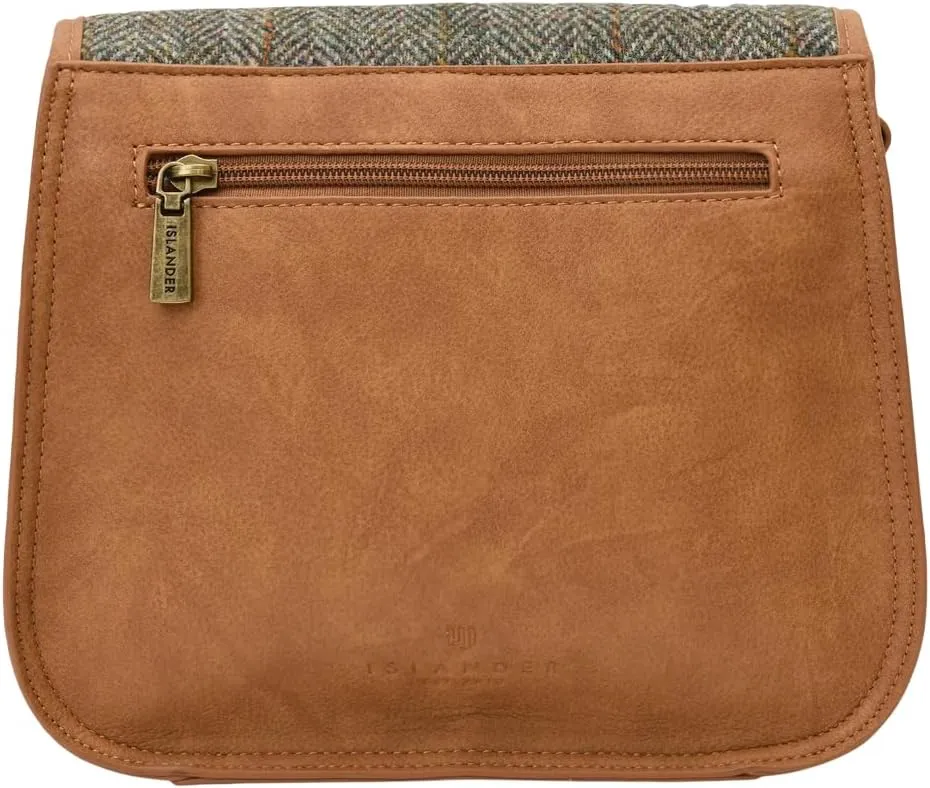 Islander Women Saddle Bag Harris Tweed & PU Leather