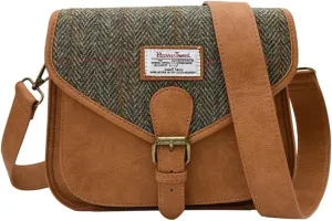 Islander Women Saddle Bag Harris Tweed & PU Leather