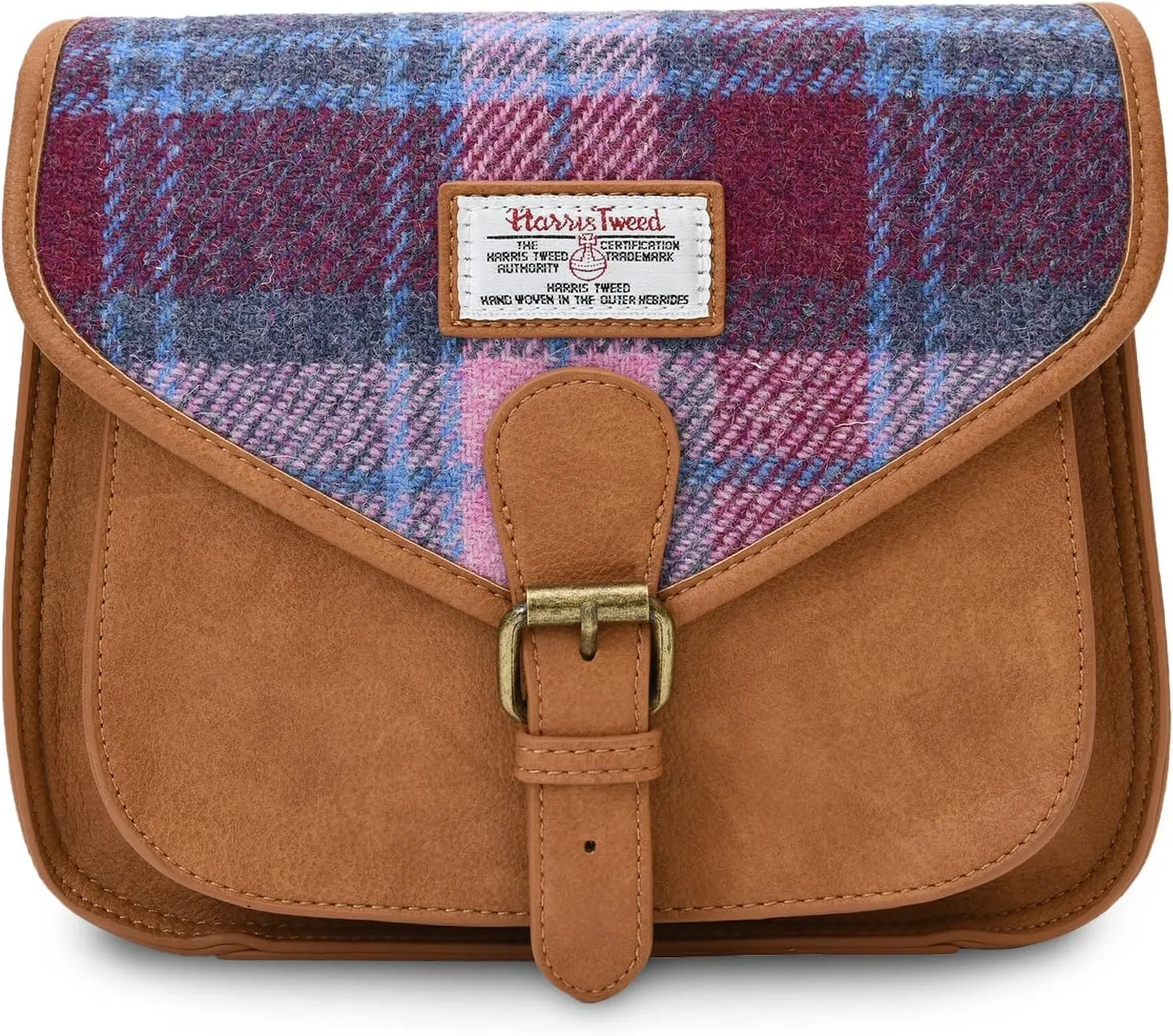 Islander Women Saddle Bag Harris Tweed & PU Leather
