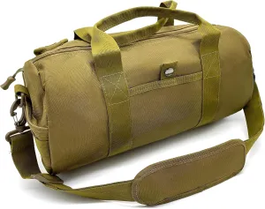 Jaegvida Gym Bag Tactical Duffel Bag Fitness Bag Travel Bag for Fitness Travel Hunting (Brown)