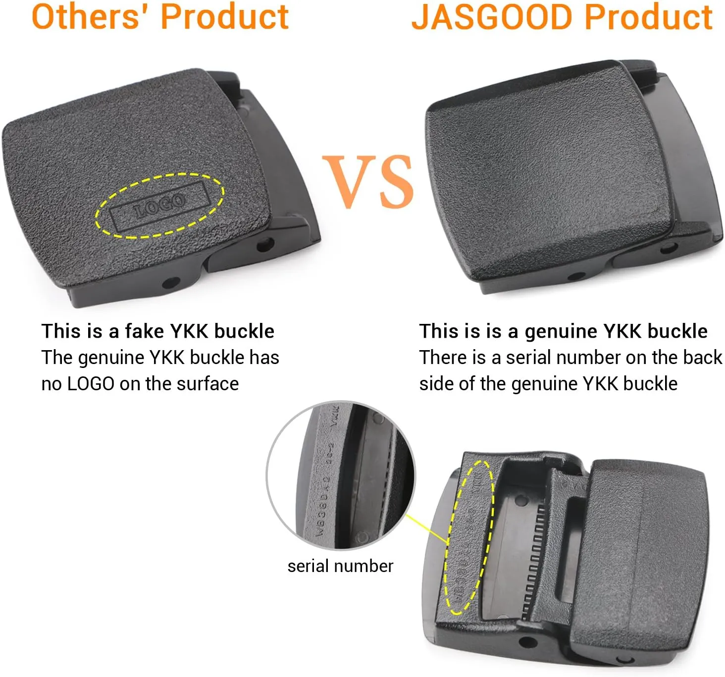 JASGOOD Travel Security Money Belt with Hidden Money Pocket - Cashsafe Anti-Theft Wallet Unisex Nickel free Nylon Belt