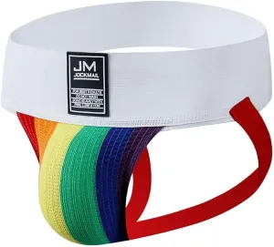 JOCKMAIL Men's Briefs Jock Strap Athletic Supporter Wide Belt Comfortable Men Sport Underwear Briefs for Gym Sport