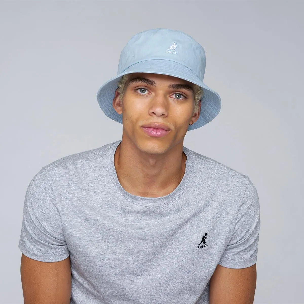 Kangol Washed Bucket Hat - Marine Teal/XL