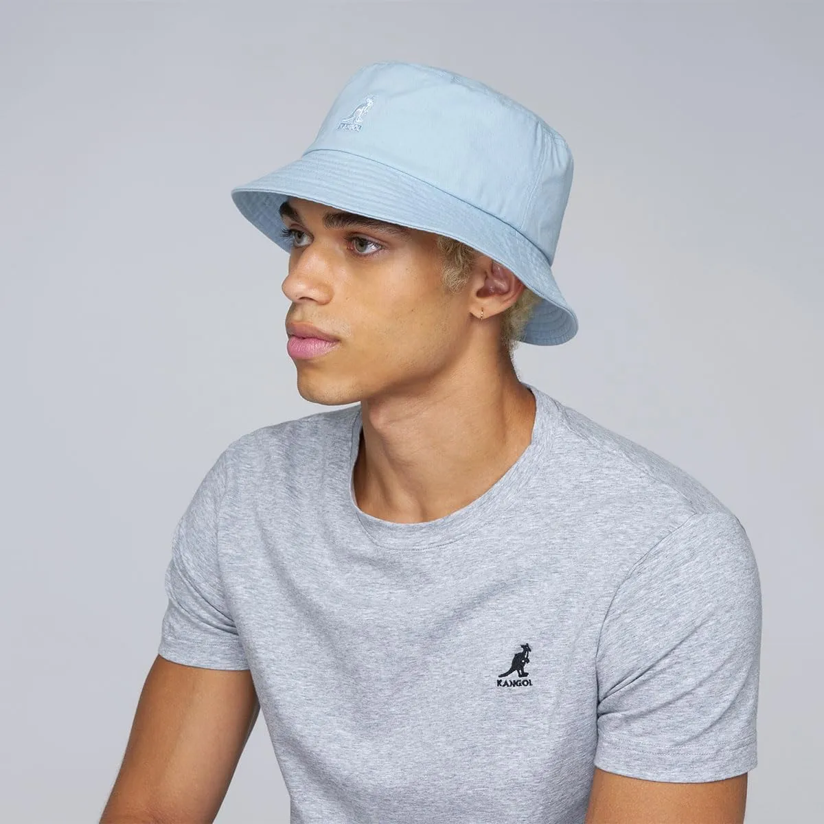 Kangol Washed Bucket Hat - Marine Teal/XL