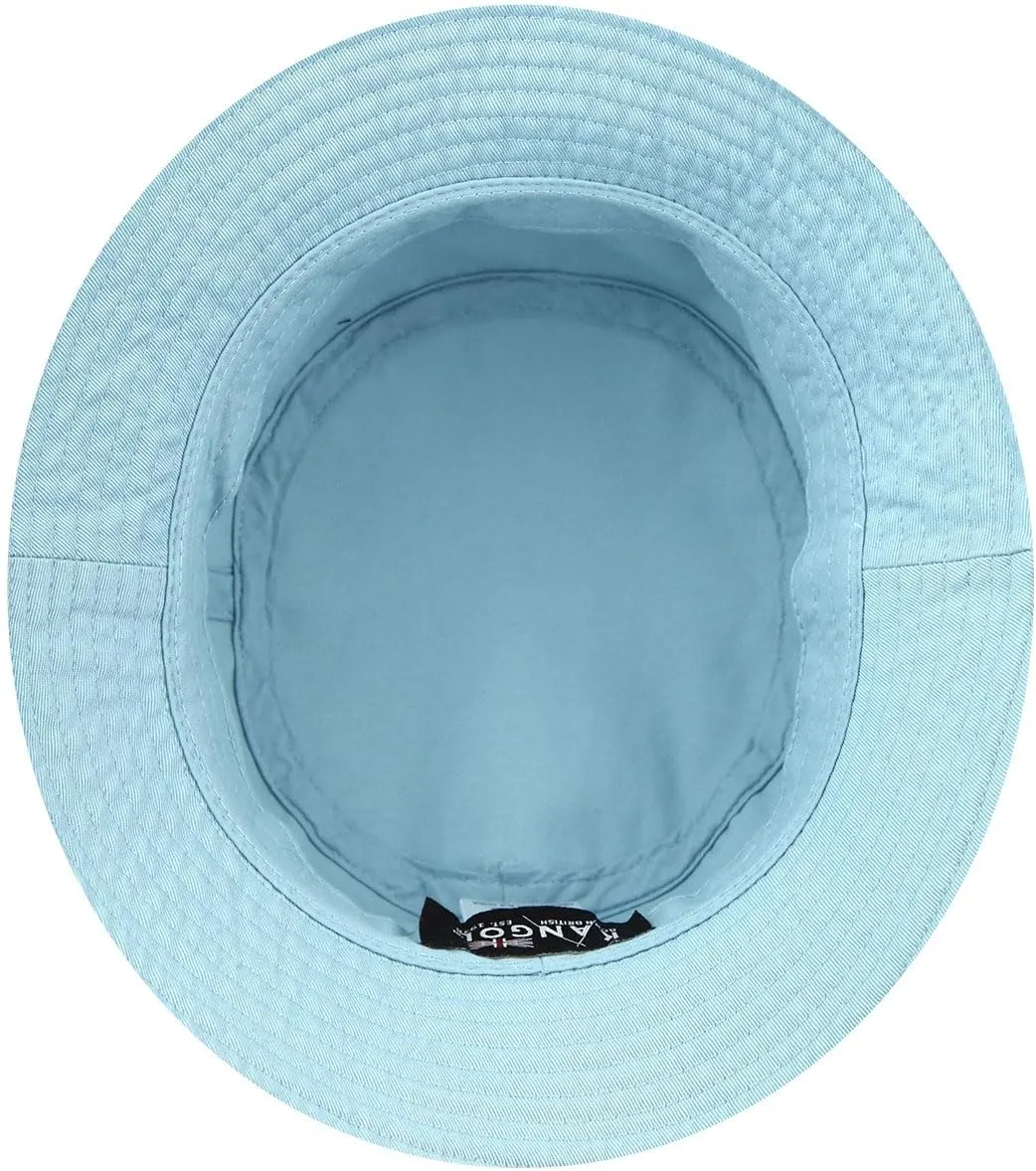 Kangol Washed Bucket Hat - Marine Teal/XL