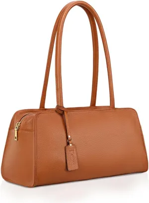 Kattee Leather Purses and Handbags for Women Medium Top-handle Tote Bag Satchel Shoulder Bags