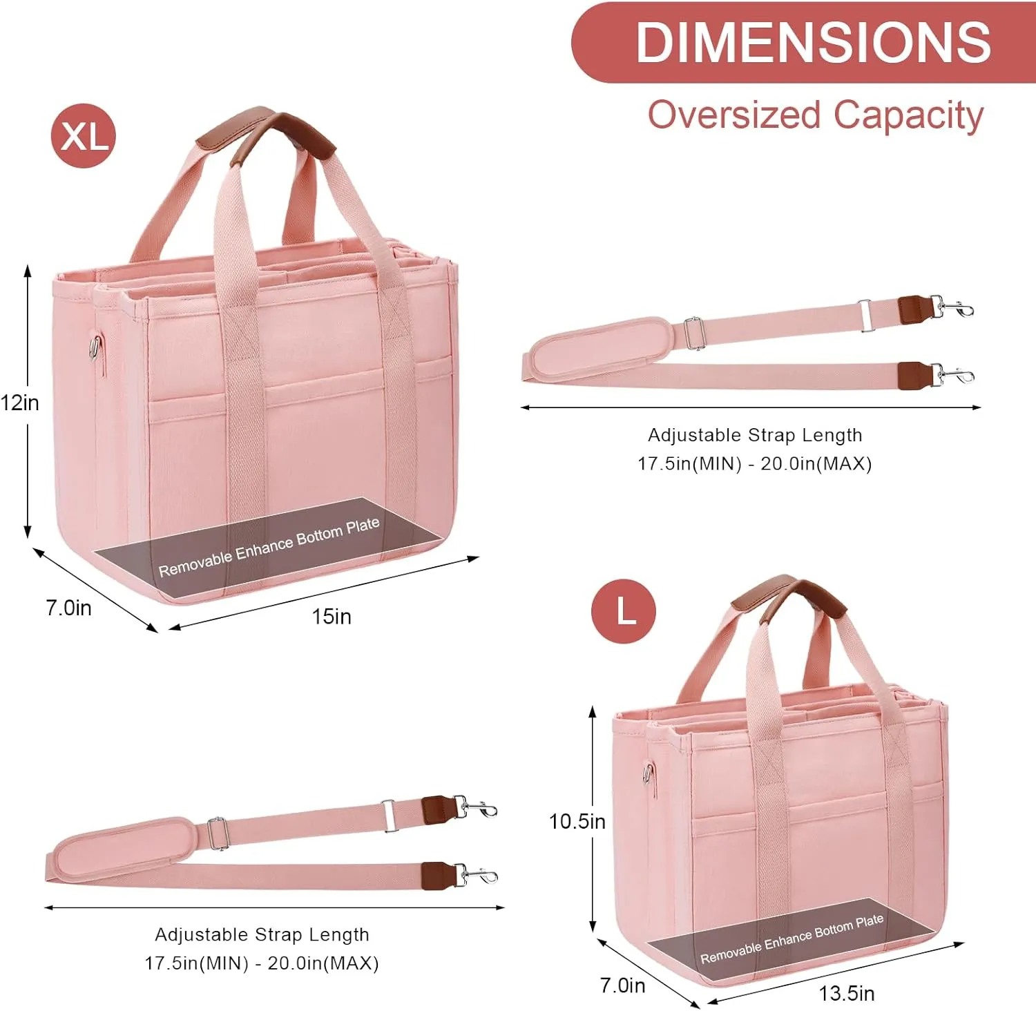 KKXIU Canvas Tote Bag for Women with Zipper and Compartments Crossbody Large Bible Messenger Purse Bag With Pockets