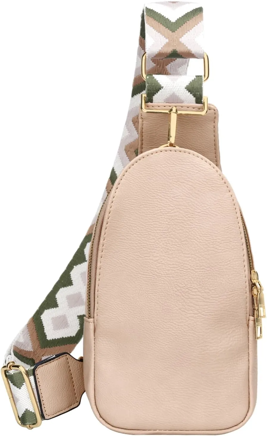 KKXIU Fashion Small Sling Bag for Women Leather Fanny Packs Chest Crossbody Cell Phone Bag Shoulder Travel Purse Gifts for Teenager (B-Pink)