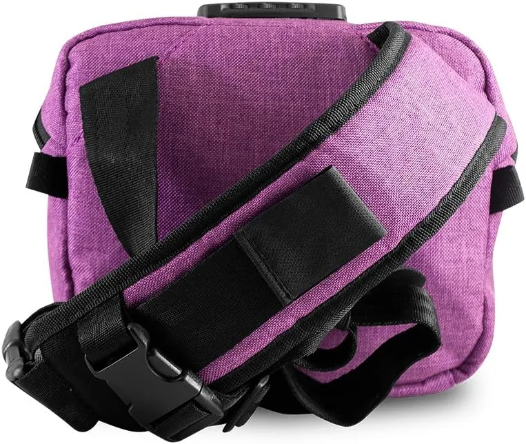 Kross Smell Proof Fanny Pack Hipster Bag w/ Combo Lock (Lavender)