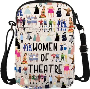 KUIYAI Musical Character Merchandise Crossbody Bag Musical Theater Lovers Gift Show Choir Gift Women Of Theatre Bag
