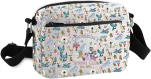 KUIYAI Princess Movie Inspired Crossbody Purse Bag Jaq Gus Gift WDW Character Gift Sewing Club Est 1950 Messenger Bag