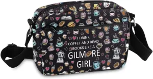 KUIYAI TV Show Merchandise Crossbody Bag Coffee Lover Gift Inspired Messenger Bag Luke’s Diner Gift For Movie Fans