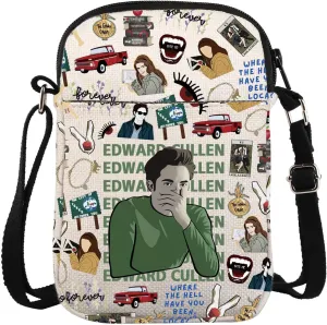 KUIYAI Vampire Movie Merchandise Crossbody Bag Vampire Movie Lover Gift Forks Washington Gift Edward Cullen Character Bag