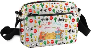 KUIYAI WDW Cars Movie Merchandise Crossbody Purse Bag Lightning McQueen Lover Gift Car Land Gift