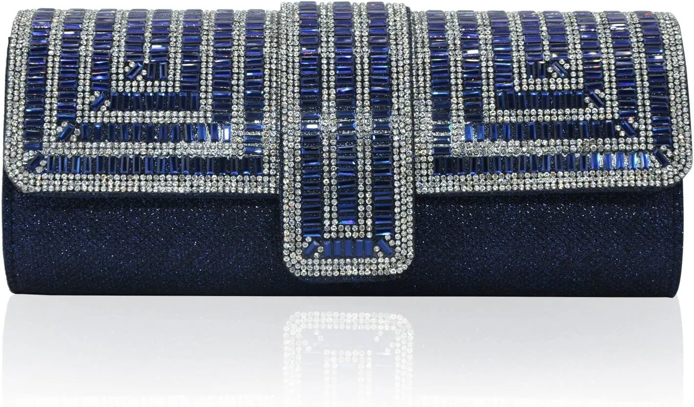 Labair Evening Bag and Clutches for Women Crystal Bag Sparkly Clutch Purse with Rhinestones Wedding Party formal Handbag.