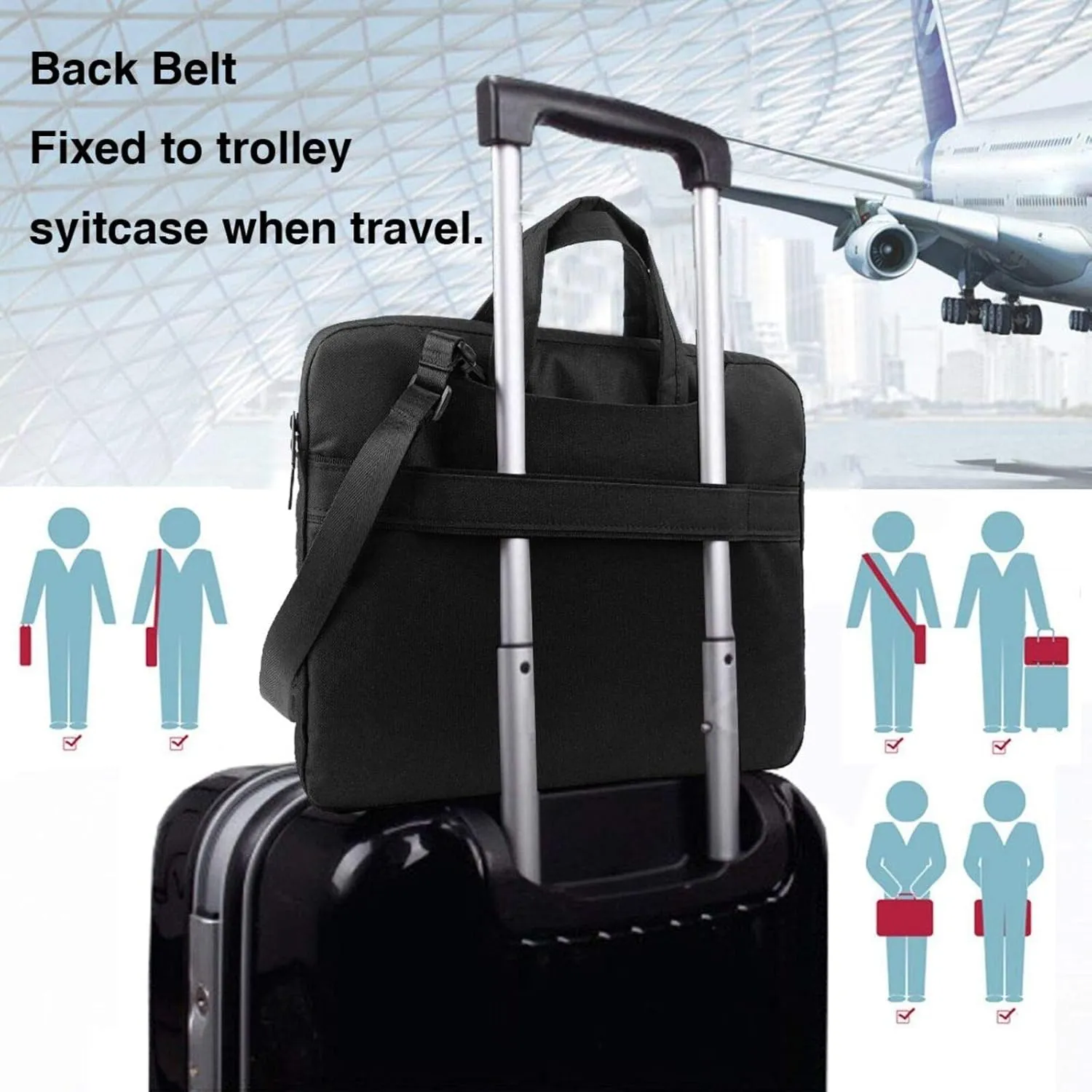 Laptop Bag 13-15.6 inch Laptop Shoulder Bag for Men Women Insects love Computer Bag Messenger Bag for Work