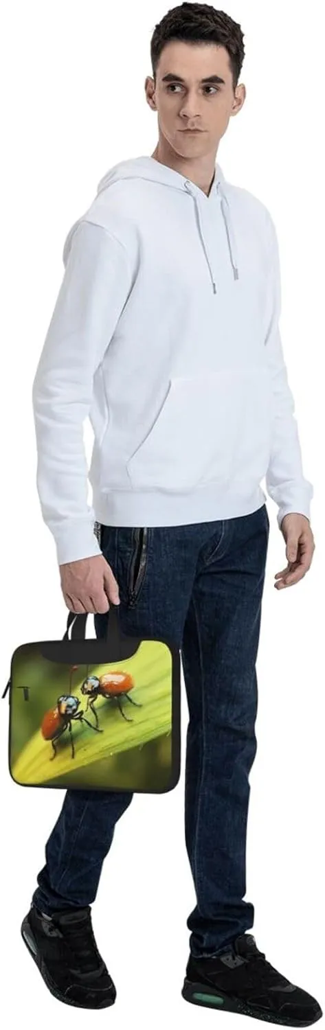 Laptop Bag 13-15.6 inch Laptop Shoulder Bag for Men Women Insects love Computer Bag Messenger Bag for Work