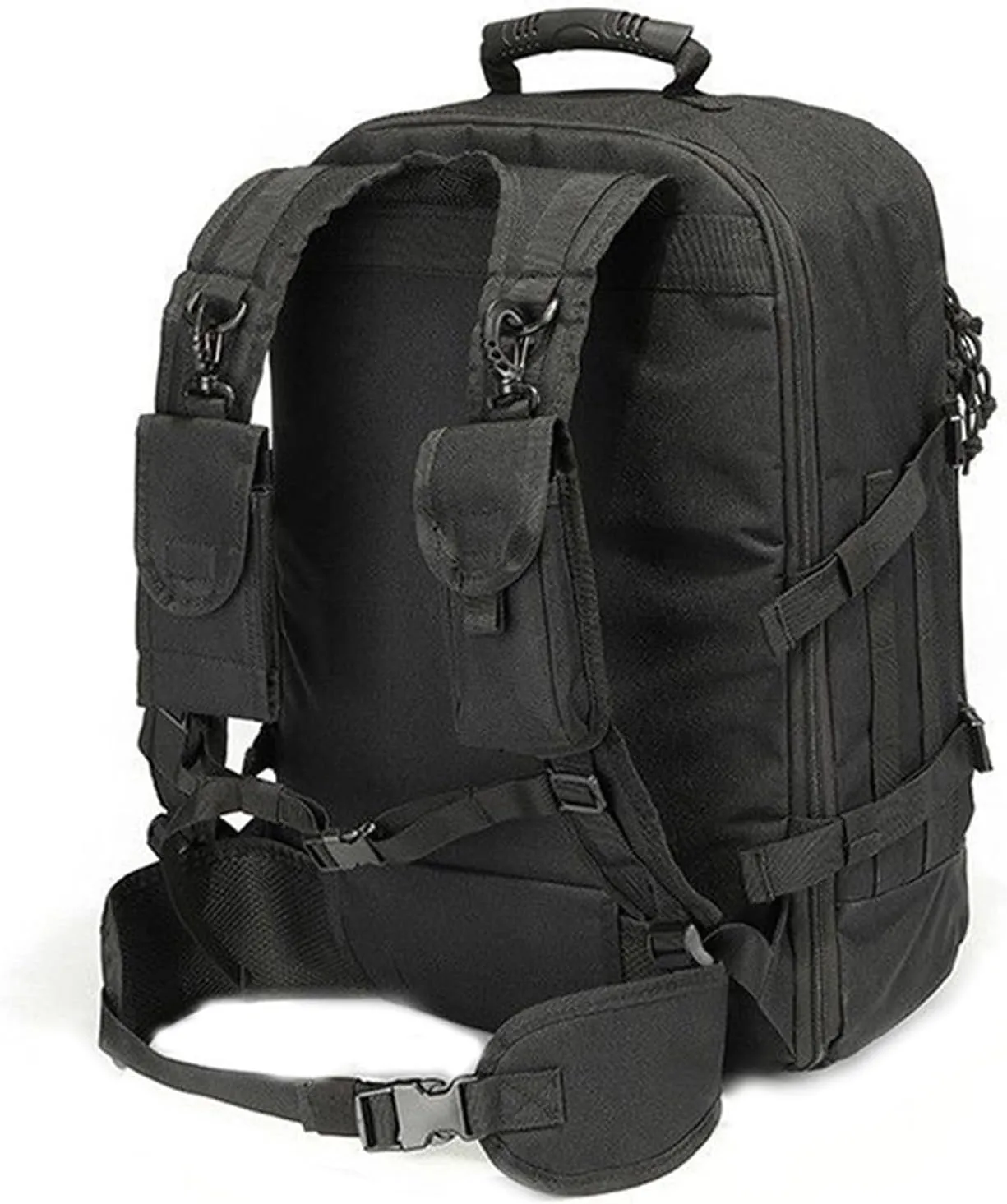 Large tactical military backpack Army Daypack Assault Pack for Men Molle Backpacks Bug Out Bag 3 Day Pack for Hiking Camping Travel Hunting (Black Camo)