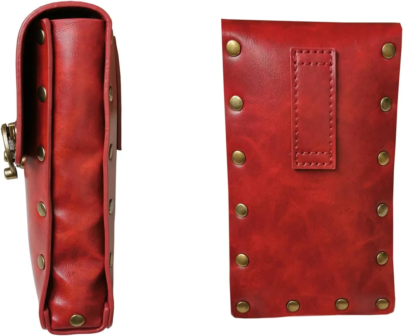 Larswon Renaissance Bag Medieval Belt Pouch Leather Belt Pouch Leg Phone Holder Festival Faire Accessories