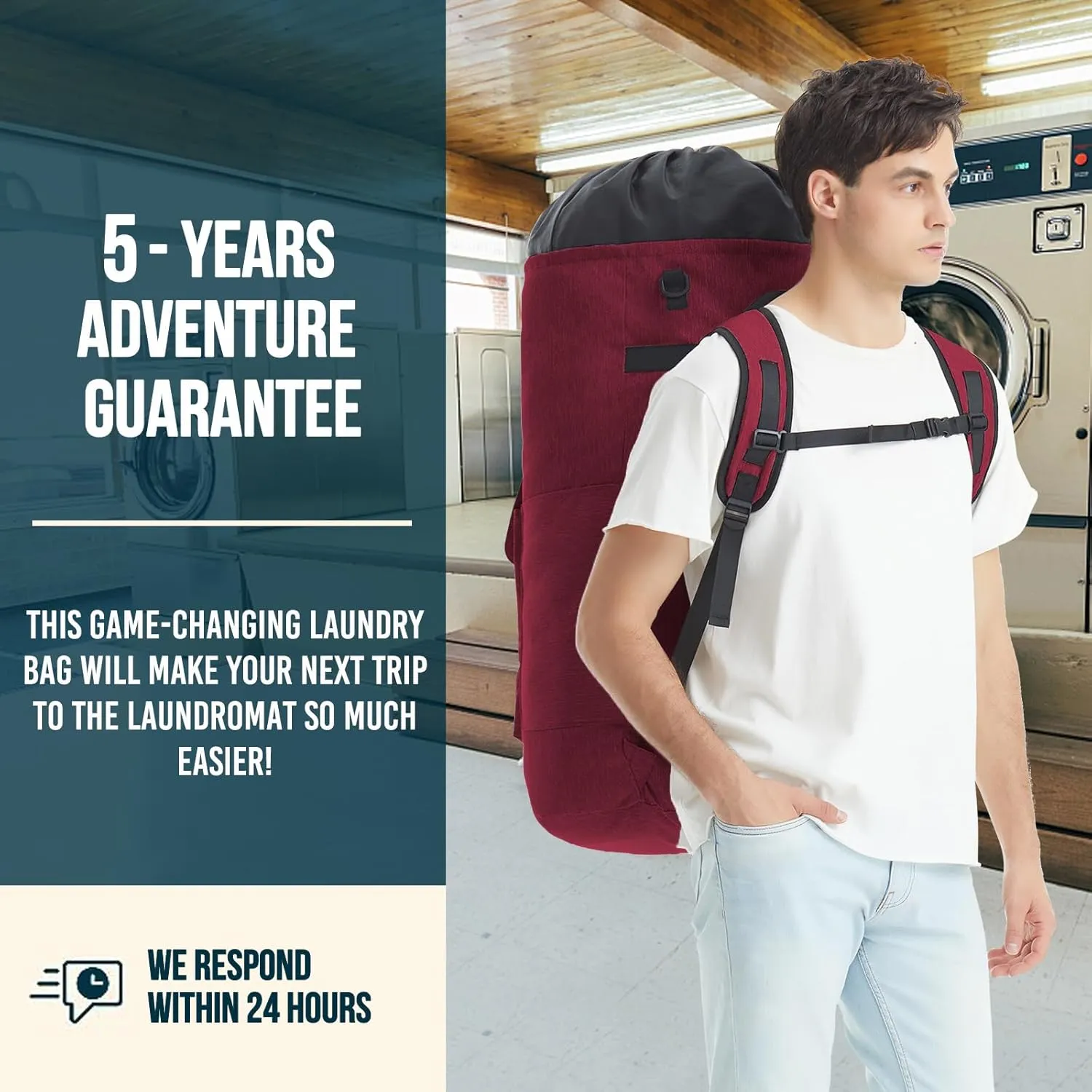 Laundry Bag With 4 Pockets，Laundry Bag With Shoulder Straps，Sturdy Laundry Backpack Heavy Duty，Large Clothes Hamper Bags 115L，College Laundry Backpack For Dorm Room，Travel Laundry Bags XXL