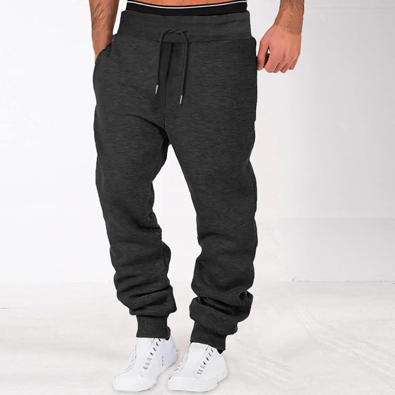 LCMTWX Cargo Pants for Men Casual Jogging Sports Elastic with Pockets Men's Men's Pants Straight Leg Joggers
