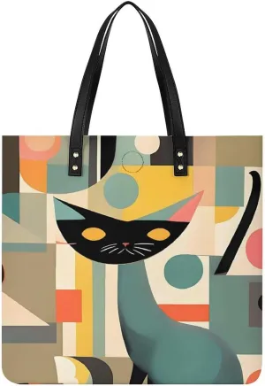 Leather Handbag for Women Tote Bag with Magnetic Buckle Japanese Spring Plum Floral Crossbody Bag Shoulder Bags