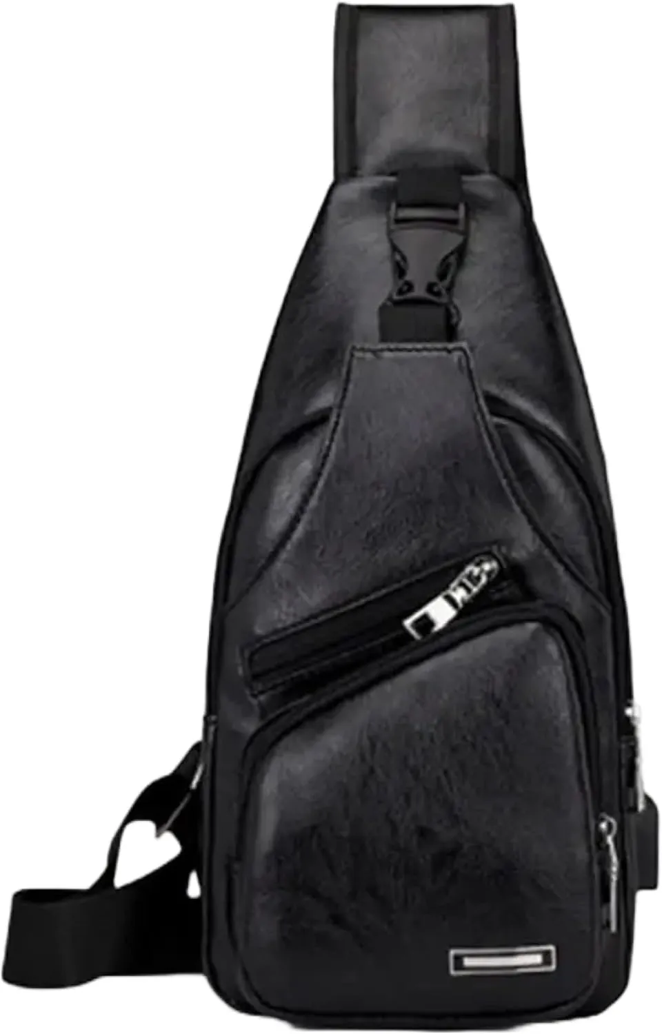 Leather sling bag for men, small crossbody cycling bag, waterproof travel chest bag, sling bag Party favor