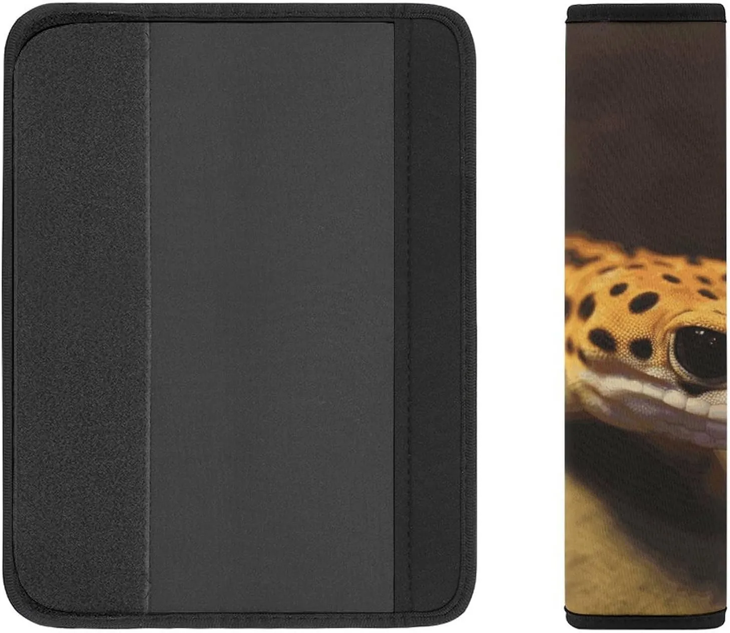 Leopard Little Gecko Auto Seat Belt Cover 2PCS Universal Car Seat Belt Shoulder Protector Pad, Protect Your Shoulders and Neck for Car Seat Belt, Shoulder Bag, Backpack