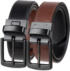 Levi's Big Kids Belt - School Friendly Casual Two-in-One Reversible Belt