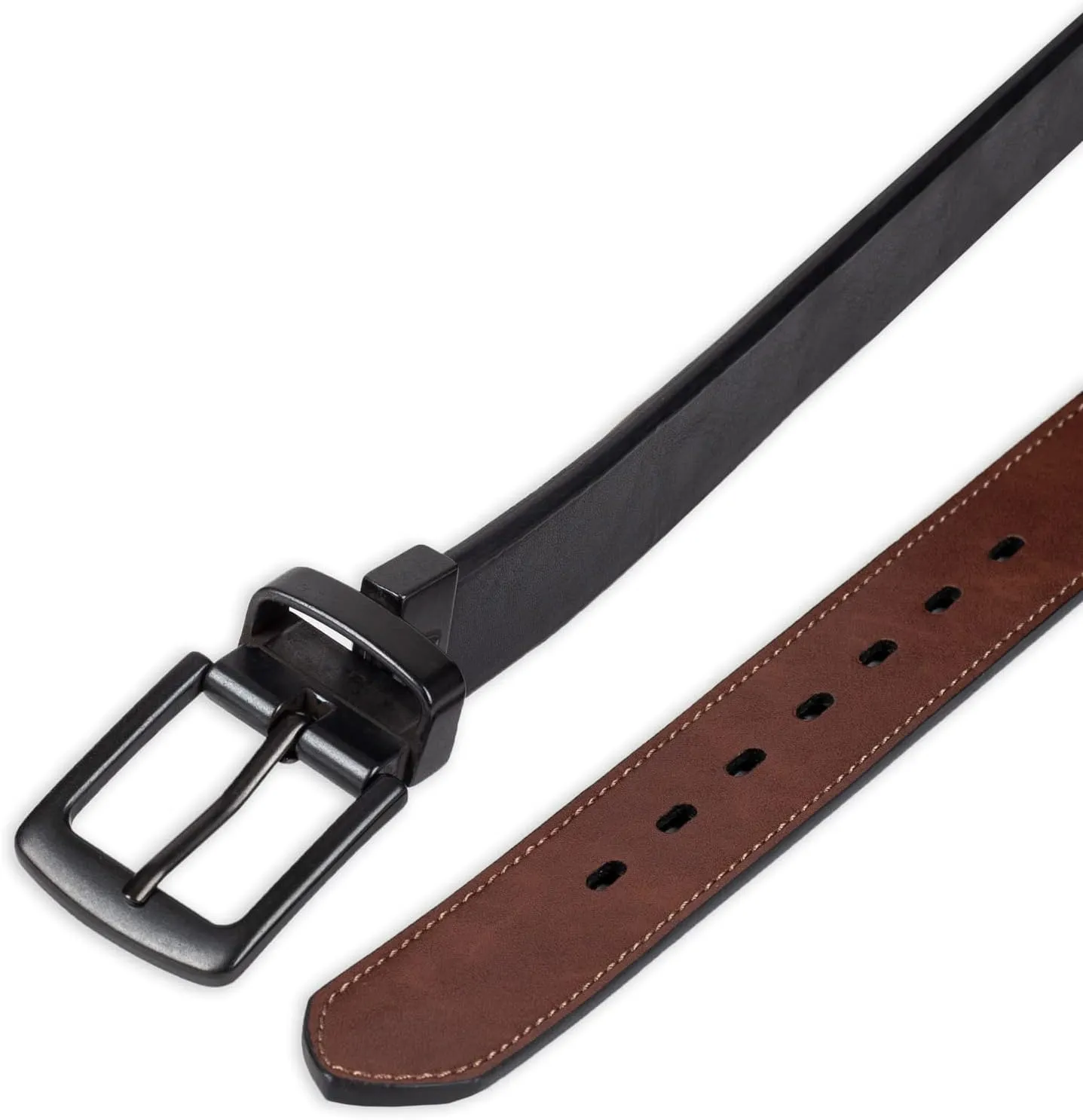 Levi's Big Kids Belt - School Friendly Casual Two-in-One Reversible Belt