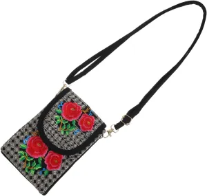 LIFKOME Vintage Shoulder Bag Women's Messenger Bag Embroidery for Women Fashion Crossbody Pouch