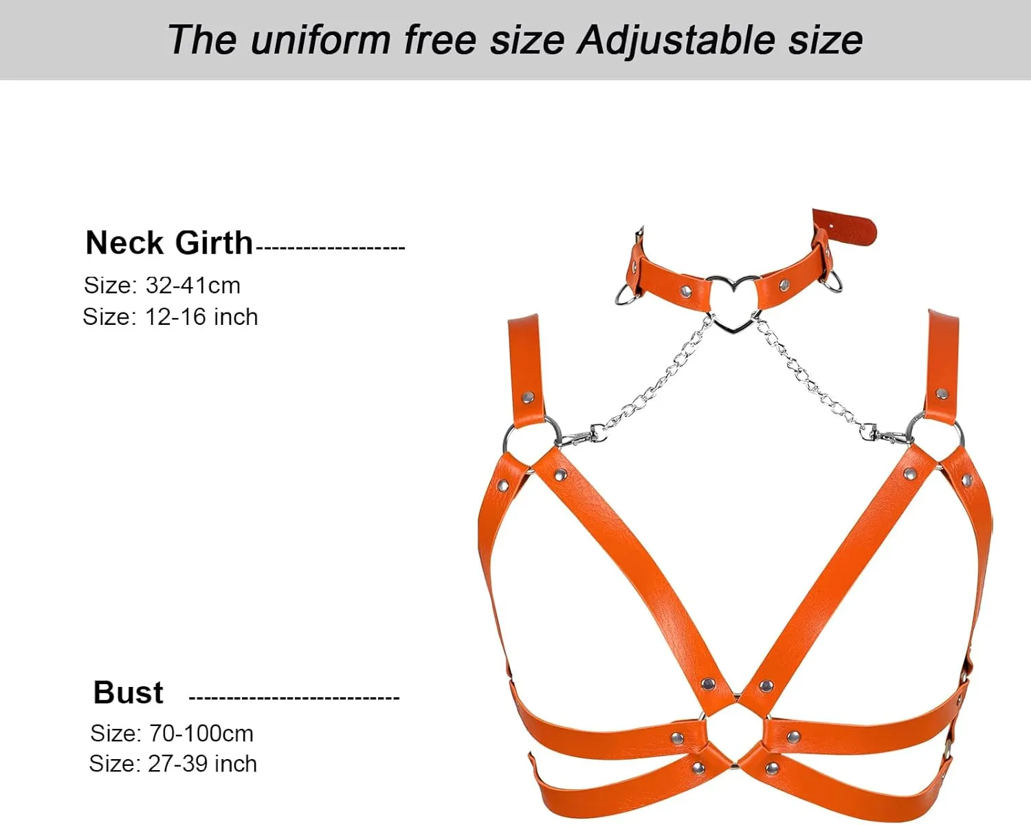 Lingerie cage Chest strap Leather Bra Body chain harness for women Punk Festival rave Dance Rock Photography Waist belt