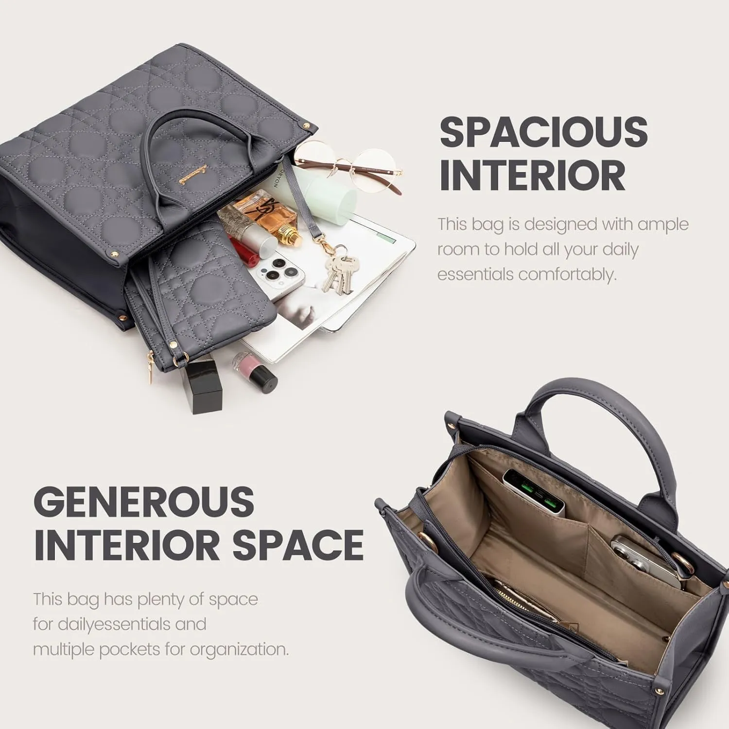 LOVEVOOK Purses and Handbags for Women, Handbags Shoulder Bags Black Purses and PU Leather Top Handles for Lady