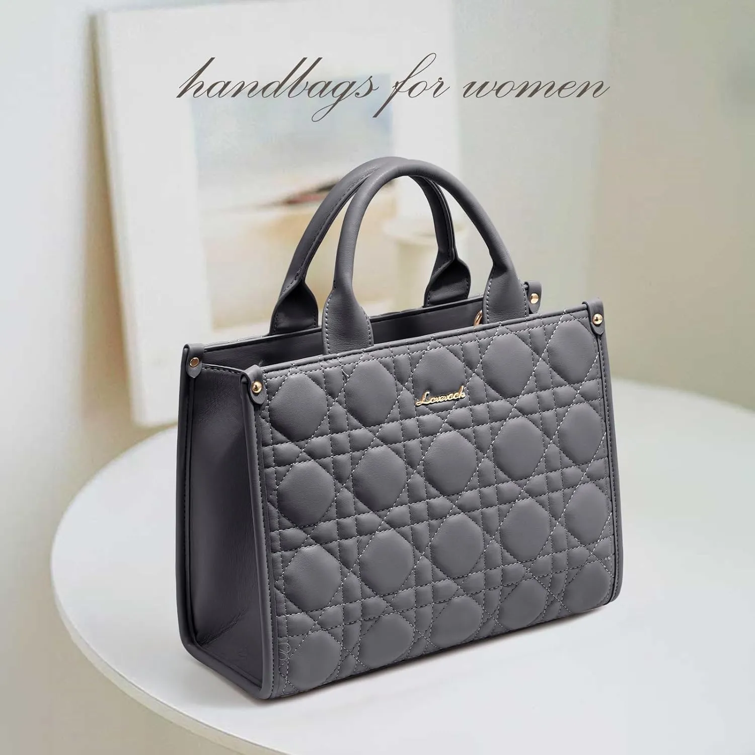 LOVEVOOK Purses and Handbags for Women, Handbags Shoulder Bags Black Purses and PU Leather Top Handles for Lady