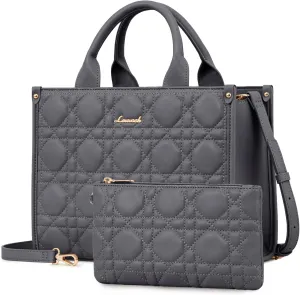 LOVEVOOK Purses and Handbags for Women, Handbags Shoulder Bags Black Purses and PU Leather Top Handles for Lady