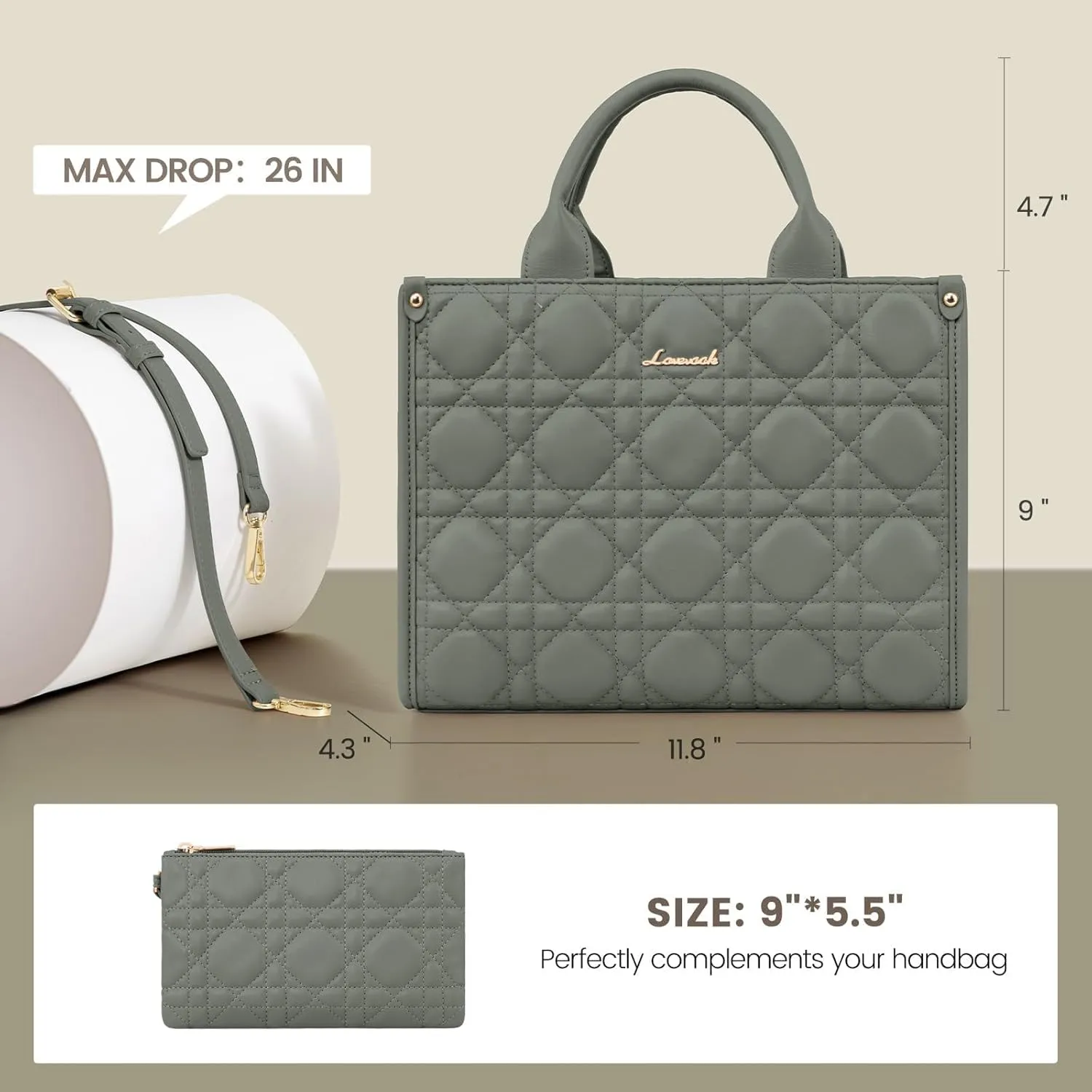 LOVEVOOK Purses and Handbags for Women, Handbags Shoulder Bags Black Purses and PU Leather Top Handles for Lady