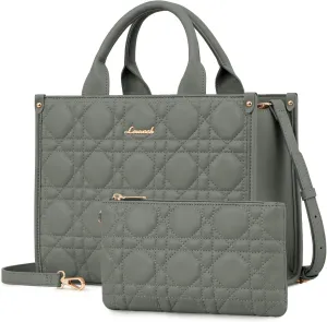 LOVEVOOK Purses and Handbags for Women, Handbags Shoulder Bags Black Purses and PU Leather Top Handles for Lady