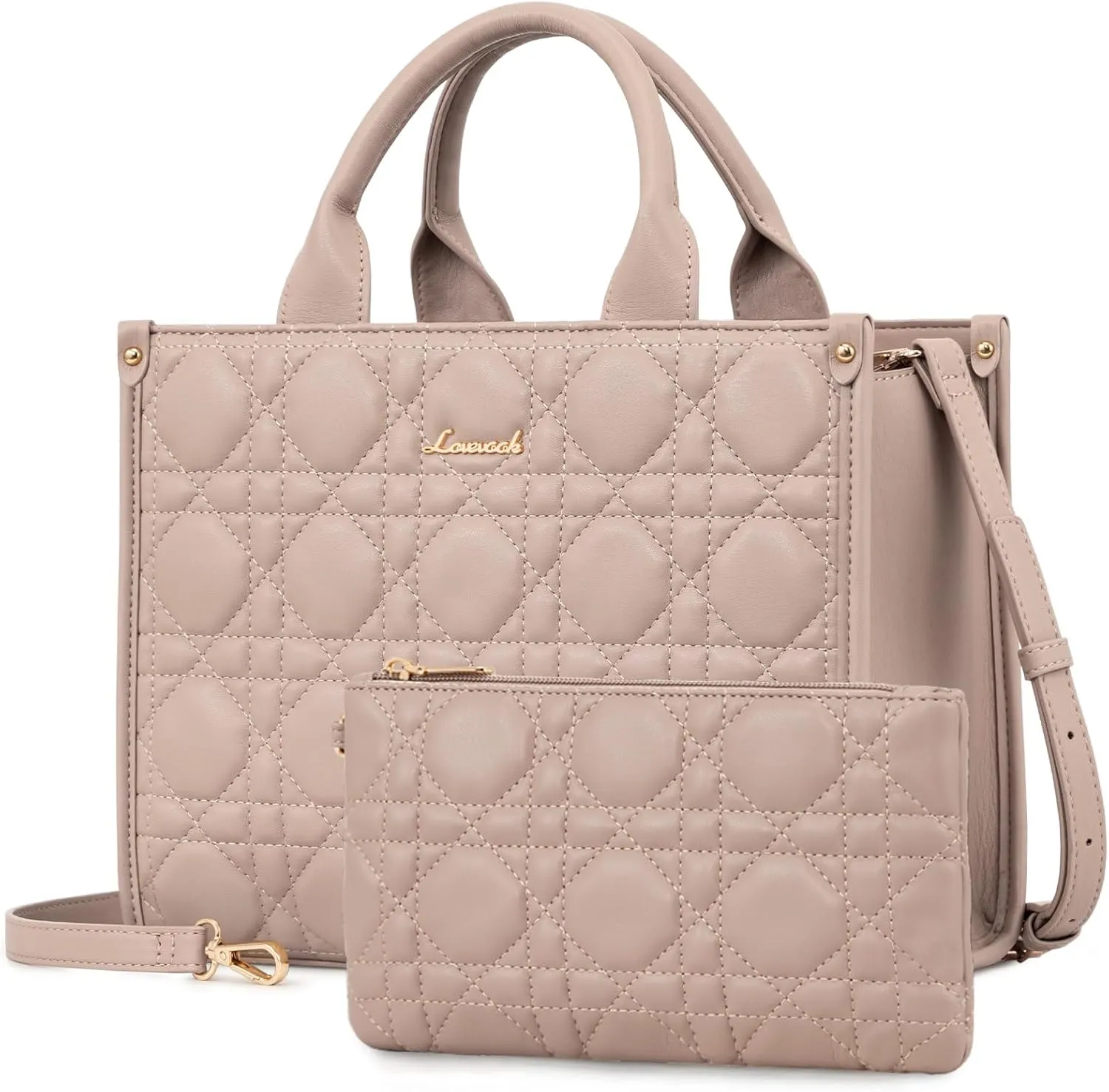 LOVEVOOK Purses and Handbags for Women, Handbags Shoulder Bags Black Purses and PU Leather Top Handles for Lady