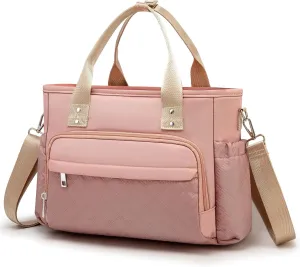 Lunch Bag for Women Work with Side Pockets & Removable Shoulder Strap - Reusable Thermal Insulated Lunch Box Cooler Bag, Leakproof Lunch Tote Bag for Women's Adult Men