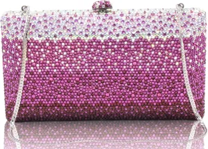 Luxury Crystal Clutch Purses for women Rhinestone Bride Wedding Party Evening Bag AB Stone Box Handbag for Prom Birthday