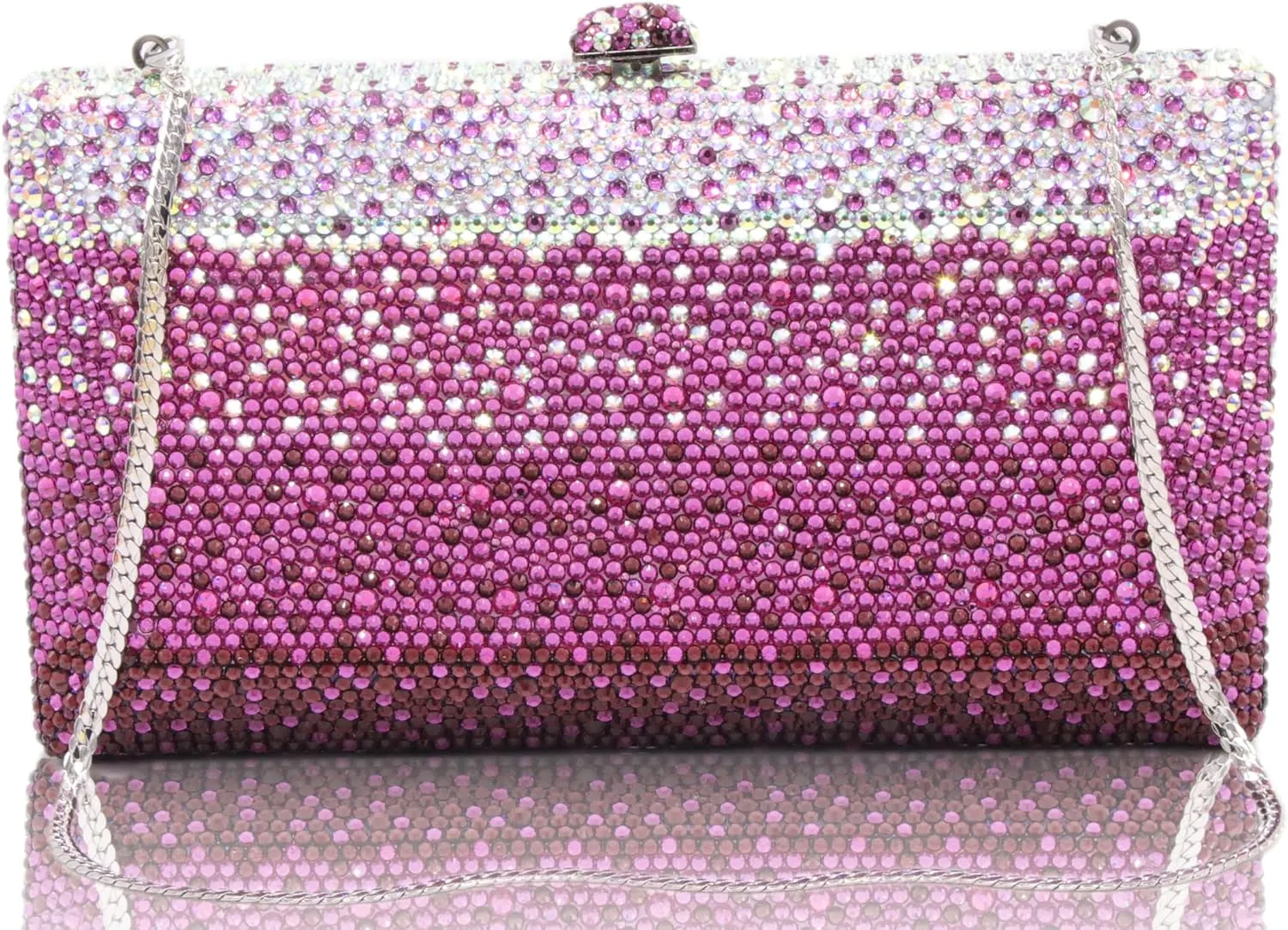 Luxury Crystal Clutch Purses for women Rhinestone Bride Wedding Party Evening Bag AB Stone Box Handbag for Prom Birthday