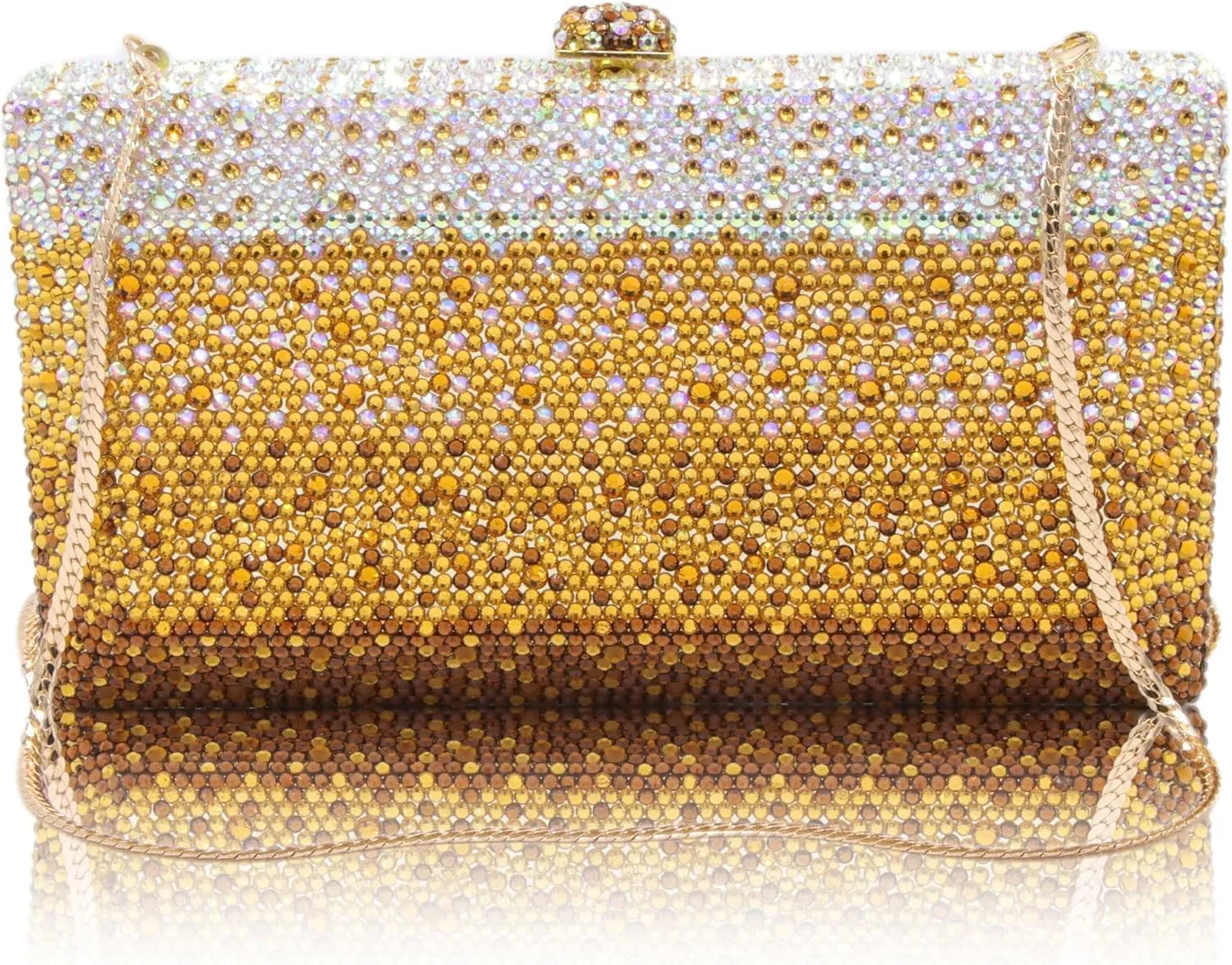 Luxury Crystal Clutch Purses for women Rhinestone Bride Wedding Party Evening Bag AB Stone Box Handbag for Prom Birthday