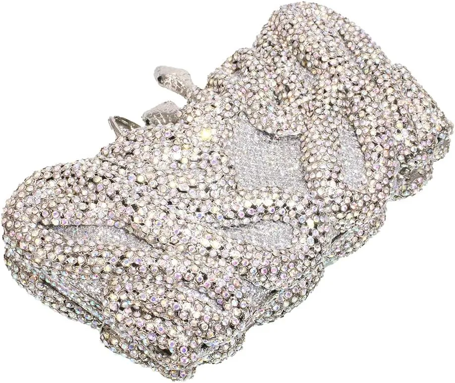 Luxury Snake Design Crystal Clutch Women Animals Rhinestone Evening Bags Bridal Wedding Party Purses and Handbags