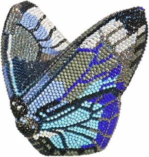 Luxury Women Butterfly Rhinestone Clutch Purse Ladies Crystal Evening Bag Diamonds Bridal Purse Cocktail Prom Handbag